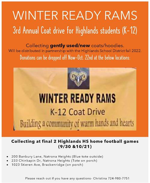 Coat Drive Flyer